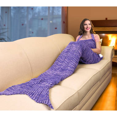 Purple 2025 mermaid blanket